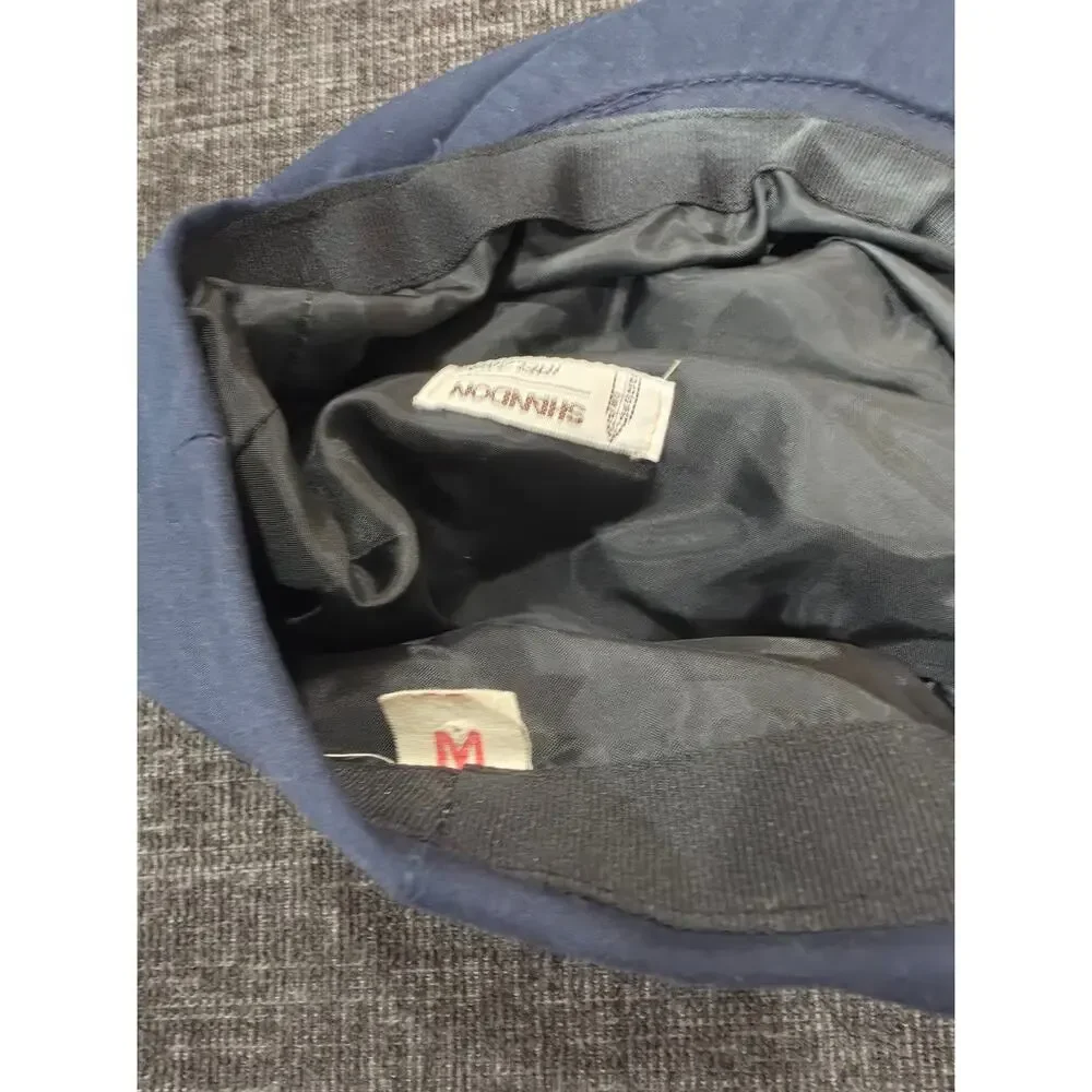 Vintage Shandon Portmarnock Golf Club Flat Cap Hat Navy Blue Gore-Tex Size M
